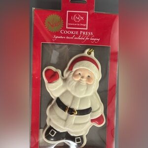 Lenox Cookie Press Santa Claus